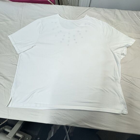 Liz & Me Sport Women’s White Short Sleeve Shirt with Grommet Accents – Size 3X - Picture 9 of 10